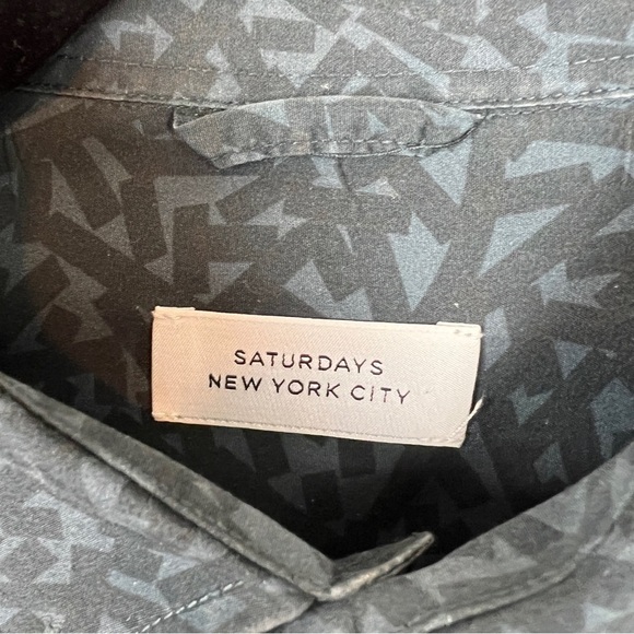 Saturdays NYC Button Front Shirt - Picture 4 of 6
